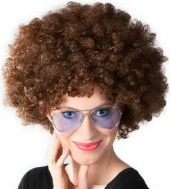 Overig Pruik Oversized Afro Bruin