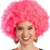 Overig Pruik Oversized Afro Pink
