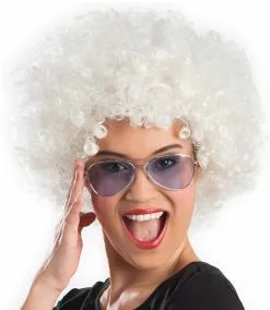 Overig Pruik Oversized Afro Wit