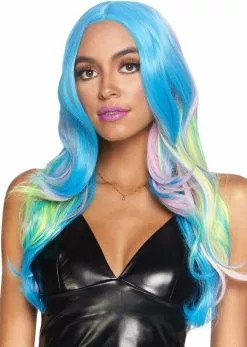 LEG AVENUE Pruik Zeemeermin Mystiek Luxe -Carnavalskleding Dames Winkel pruik zeemeermin mystiek luxe voorkant 3