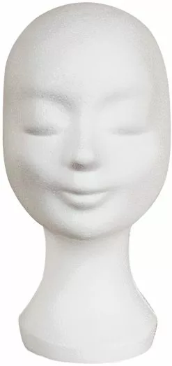 Overig Pruikenhouder Tempex Styropor Wit