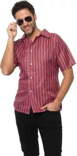 Overig Retro Seventies Shirt Rood