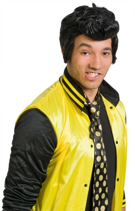 Overig Rock 'n Roll Pruik Zwart 1 Overig Rock 'n Roll Pruik Zwart