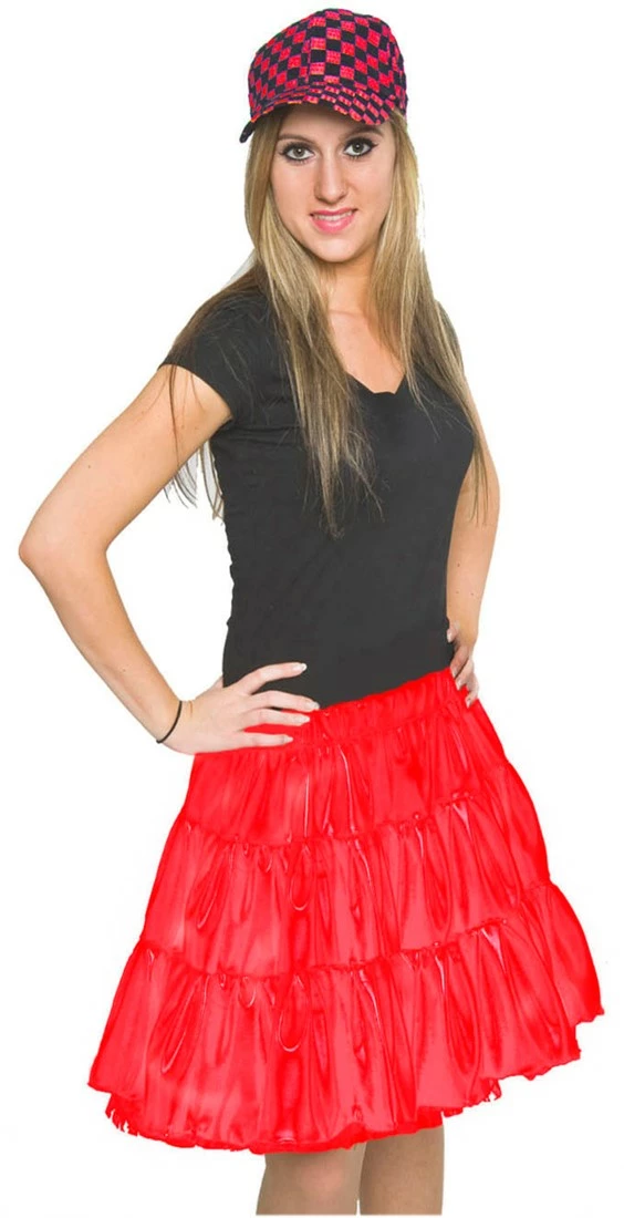 Overig Rokje Satijn +Petticoat Roze 1 Overig Rokje Satijn +Petticoat Roze