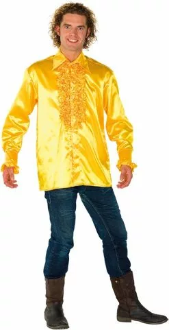 Overig Rucheblouse Super Luxe Geel