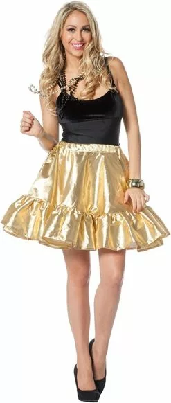 Overig Show Rok Luxe Goud Met Petticoat