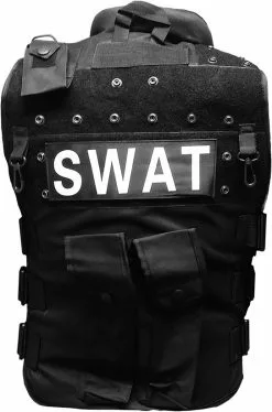 Overig SWAT Vest Deluxe -Carnavalskleding Dames Winkel swat vest deluxe achterkant