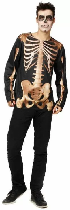 Overig T-Shirt Skelet (Fotorealistisch) -Carnavalskleding Dames Winkel t shirt skelet fotorealistisch 1