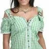 Overig Tiroler Blouse Anne Luxe Groen
