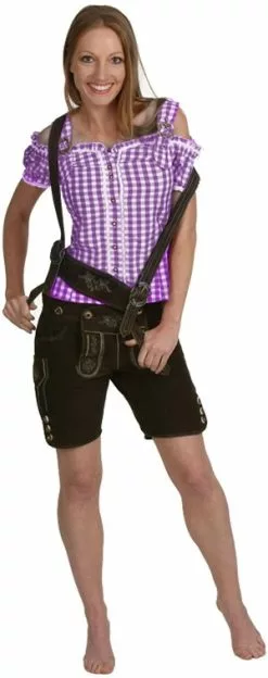 Overig Tiroler Blouse Anne Luxe Paars