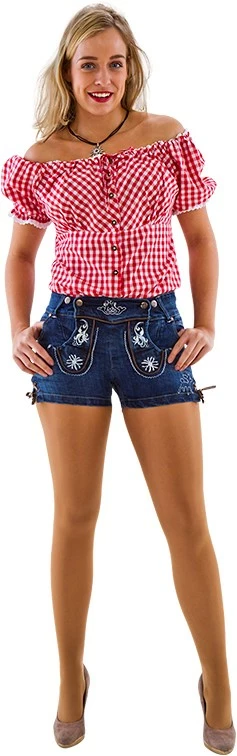 Overig Tiroler Dames Trachten Jeans Kort