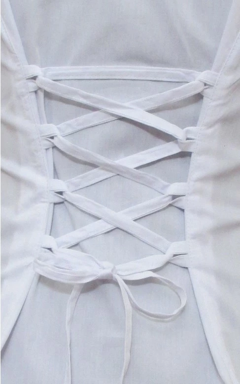 Overig Tiroler Dames Trachtenblouse Wit (100% Katoen) 2 Overig Tiroler Dames Trachtenblouse Wit (100% Katoen) - Afbeelding 2