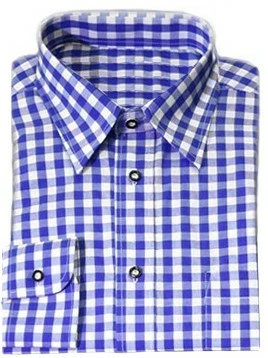 Overig Tiroler Overhemd Blauw Luxe (katoen/polyester) 1 Overig Tiroler Overhemd Blauw Luxe (katoen/polyester)