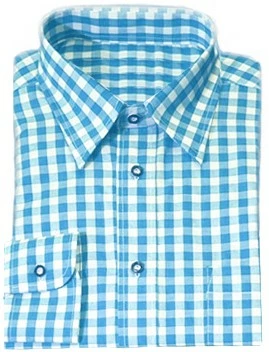 Overig Tiroler Overhemd Turquoise Luxe (katoen/polyester) 1 Overig Tiroler Overhemd Turquoise Luxe (katoen/polyester)