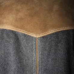 Overig Tiroler Trachten Jas Luxe (Wol-Geitenleer) -Carnavalskleding Dames Winkel tiroler trachten jas luxe wol geitenleer detail 2