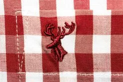 Overig Tiroler Trachtenhemd Rood/Wit (55% Katoen) -Carnavalskleding Dames Winkel tiroler trachtenhemd rood wit 55 katoen 3