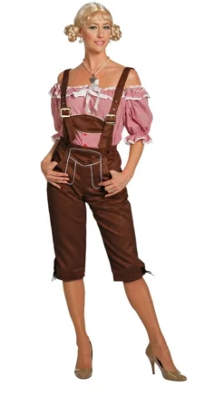 Overig Tirolerhose Luxe Dames Lang Donkerbruin