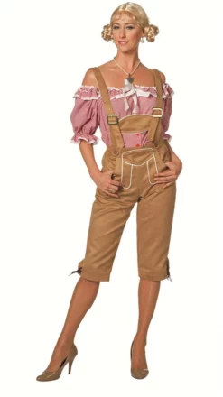 Overig Tirolerhose Luxe Dames Lang Lichtbruin