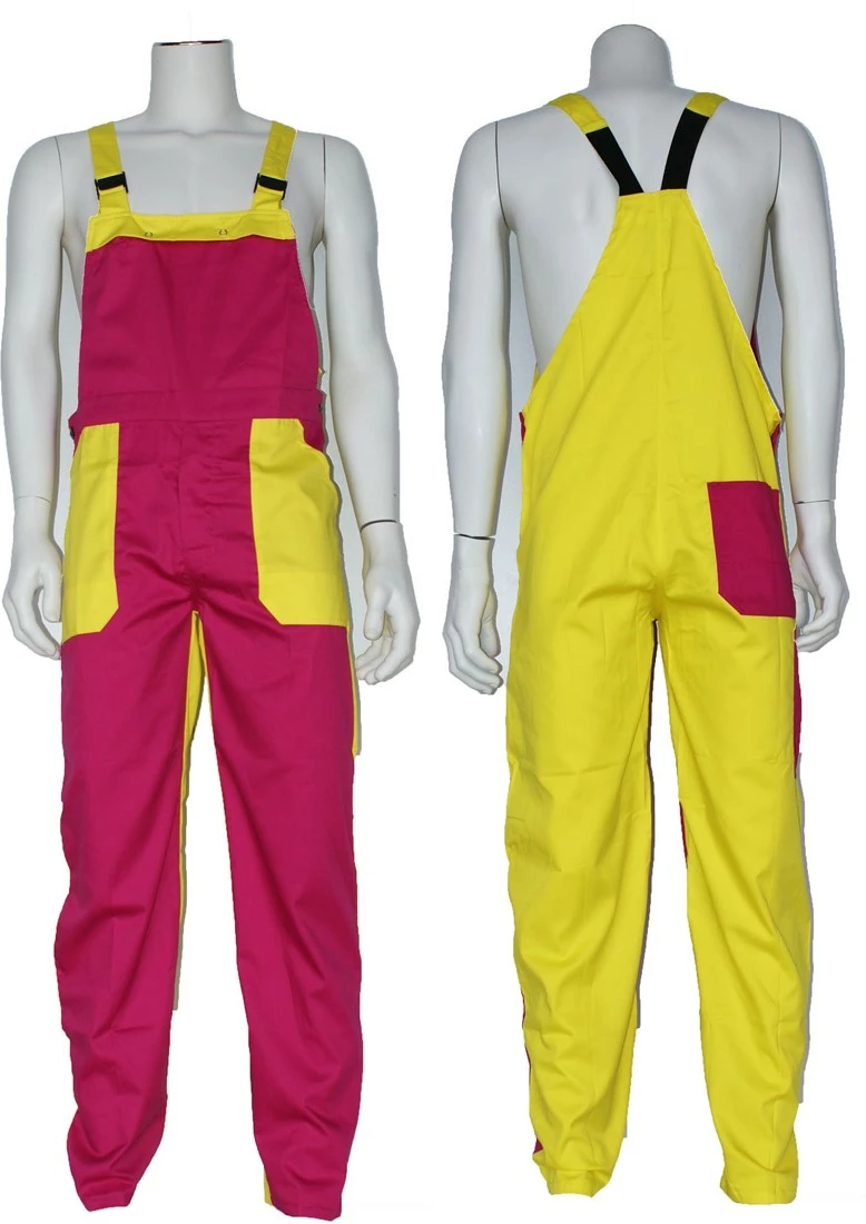 Overig Tuinbroek Pink-Geel 1 Overig Tuinbroek Pink-Geel