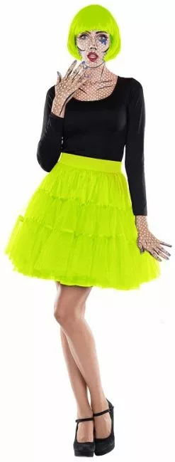 Overig Tulen Petticoat Neon Geel Rok