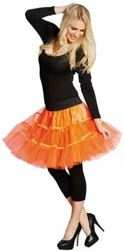 Overig Tulen Petticoat Neon Oranje Rok