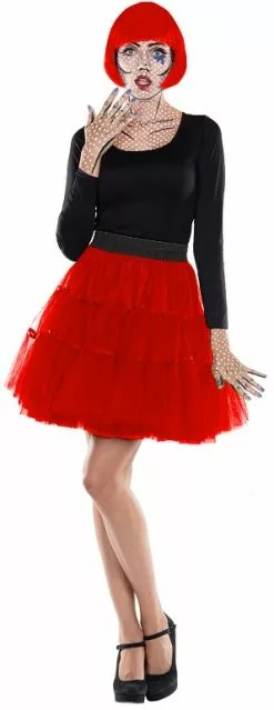 Overig Tulen Petticoat Rood Rok
