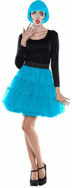 Overig Tulen Petticoat Turquoise Rok